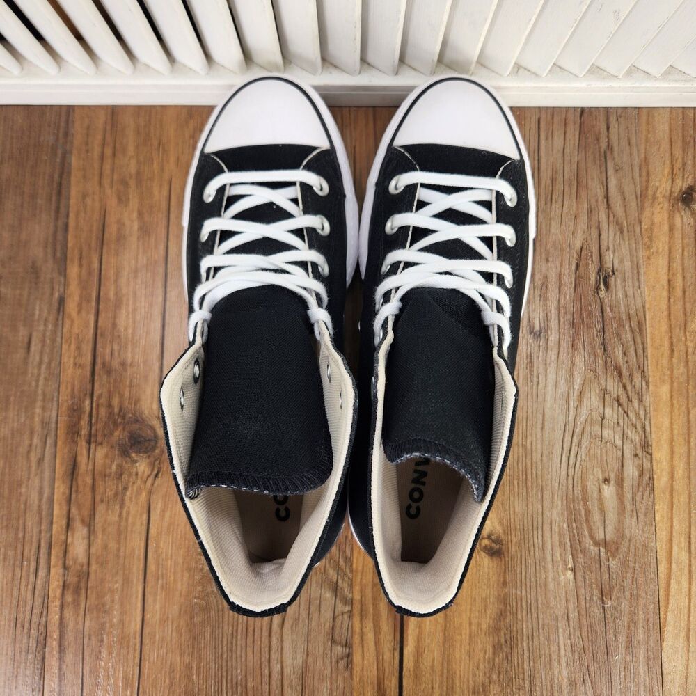 Converse CTAS Lift Hi Platform Sneakers Womens Sz 8.5 Black White Shoes 560845F - Picture 6 of 11